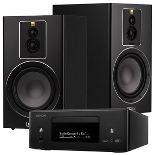 Magnat Signature 603 + Denon RCD-N12 DAB Sieciowy Amplituner Stereo z CD Wi-Fi HEOS HDMI DAB/FM AirPlay 2