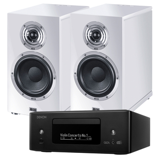 HECO In Vita 3 + Denon RCD-N12 DAB Sieciowy Amplituner Stereo z CD Wi-Fi HEOS HDMI DAB/FM AirPlay 2