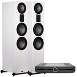 Magnat Signature 809 Kolumna podłogowa White + Roksan Attessa Amplifier Zintegrowany wzmacniacz stereo - 2