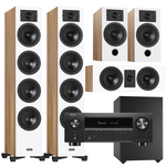 Indiana Line DIVA 6 + 3 + 7 + Basso 880 + Denon AVC-X3800H Zestaw kolumn kina 5.1 z Amplitunerem - 2