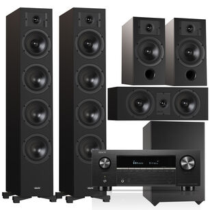 Indiana Line DIVA 6 + 3 + 7 + Basso 880 + Denon AVC-X3900H Zestaw kolumn kina 5.1 z Amplitunerem