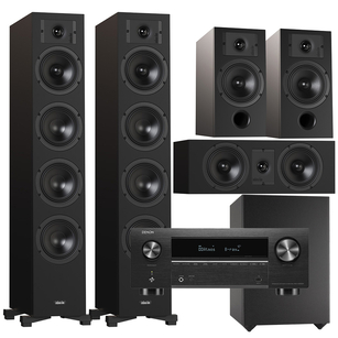 Indiana Line DIVA 6 + 3 + 7 + Basso 880 + Denon AVC-X3800H Zestaw kolumn kina 5.1 z Amplitunerem