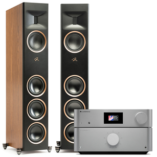 MARTIN LOGAN Motion Reimagined XT F100 + Cambridge Audio Edge A Wzmacniacz + Edge NQ Sieciowy odtwarzacz strumieniowy