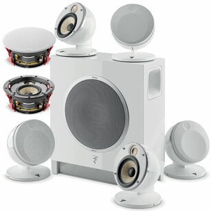 FOCAL DOME FLAX 5.1.2 Zestaw kolumn z bezprzewodowym subwooferem i Dolby Atmos