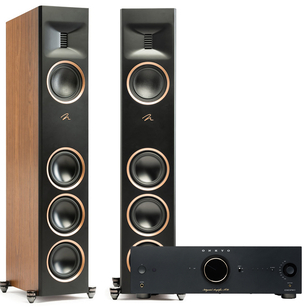 MARTIN LOGAN Motion Reimagined XT F100 Kolumny podłogowe + Onkyo Icon A-50 Black Wzmacniacz stereo