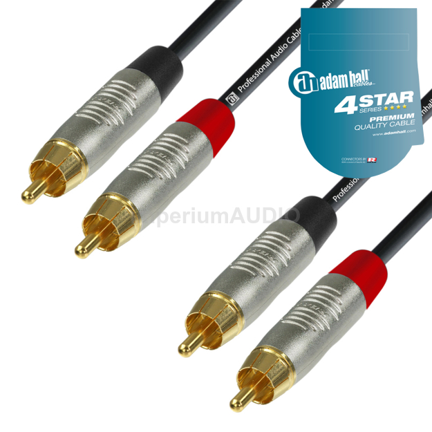 ADAM HALL K4TCC KABEL AUDIO 2x RCA - 2x RCA 1,5m