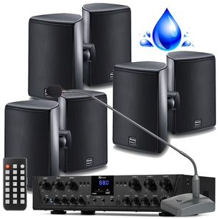 MAGNAT Symbol X 160 + POWER DYNAMICS PV-260BT Zestaw Instalacyjny IPX5 + Mikrofon D-30