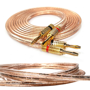 Norstone Cable CL250 OFC 2x2,5mm² Transparent Kabel głośnikowy z wtykami banan