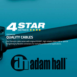 ADAM HALL K4BWW ZBALANSOWANY KABEL STEREO JACK 3.5mm - JACK 3.5mm 1.5m - 4