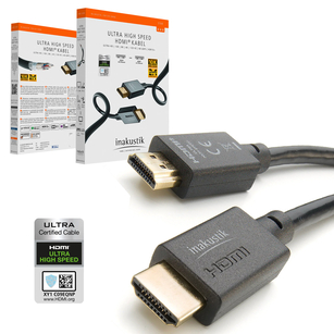 Inakustik Star II Kabel Ultra High Speed HDMI - HDMI 2.1 8K 10K 120 Hz 48Gbps - 3m