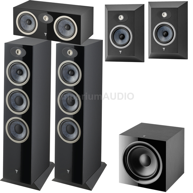 FOCAL THEVA N°3 + CENTER + Surround + SUB 600 P Zestaw kolumn 5.1