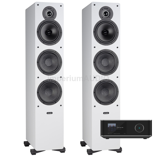 Indiana Line Tesi 661 White + WiiM Ultra Odtwarzacz sieciowy Hi-Res DAC Tidal Spotify Connect