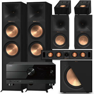 KLIPSCH R-800F + R-60M + R-30C + R-40SA R-121SW + YAMAHA RX-A4A Aventage