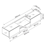 Norstone Eden Vision 240 Complete Stolik dla projektorów + Eden extra bright UST 240C - 9
