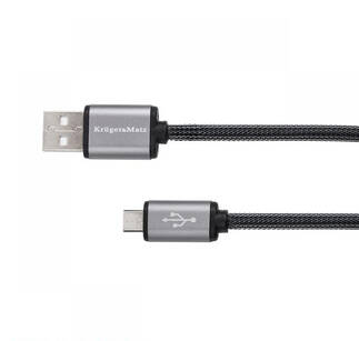 Kruger&Matz Kabel  USB - micro USB wtyk-wtyk 1 m