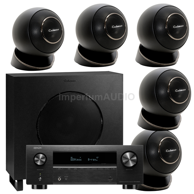 Cabasse EOLE 4 Zestaw kolumn 5.1 + DENON AVR-X2800H 7.2 8K Ultra HD, HEOS