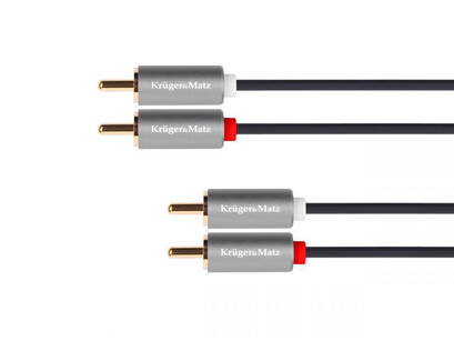 Kruger&Matz Basic Kabel interkonekt 2x RCA - 2x RCA 1,8m