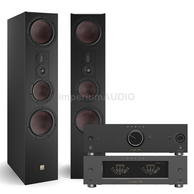 Dali Opticon 8 MK2 Kolumny podłogowe + Onkyo Icon M-80 + P-80 Końcówka mocy i przedwzmacniacz