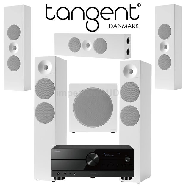 Tangent Spectrum II X6 x2 + XLCR x3 +  XSW8 + YAMAHA RX-A2A Zestaw kina 5.1