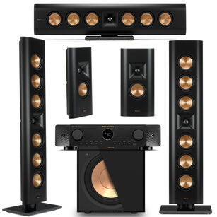 KLIPSCH RP-640D + RP-240D + RP-140D + R-121SW Zestaw kolumn On-Wall 5.1 + Marantz Cinema 70s S2 Amplituner
