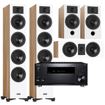 Indiana Line DIVA 6 + 3 + 7 + ONKYO TX-RZ50 Zestaw kolumn kina 5.0 - 2