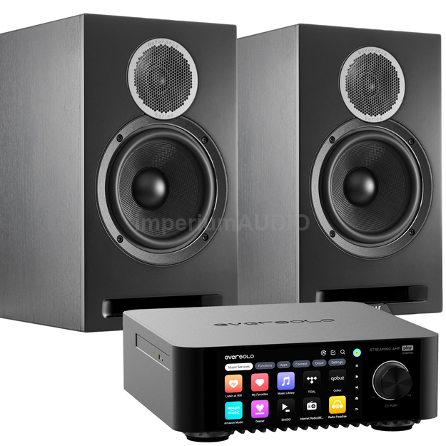 ELAC Debut Reference B6 DBR-62 KOLUMNY PODSTAWKOWE + EverSolo PLAY CD Edition - Wzmacniacz ALL-IN-ONE z Odtwarzaczem CD