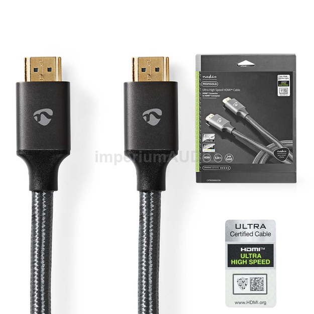 Nedis Profigold Kabel Ultra High Speed HDMI - HDMI 2.1 8K 60Hz 48Gbps - 5m