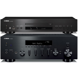 Yamaha R-N600A Amplituner stereo z MusicCast + YAMAHA CD-S303 Odtwarzacz CD
