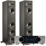 MARTIN LOGAN FOUNDATION F1 Kolumna podłogowa Gen2 Folded Motion S + ONKYO Muse Y-50 Wzmacniacz All-in-One Axign Class D MOSFET HDMI ARC - 2