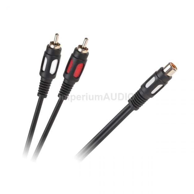 Kabel połączeniowy rozgałęziacz RCA - RCA 25cm