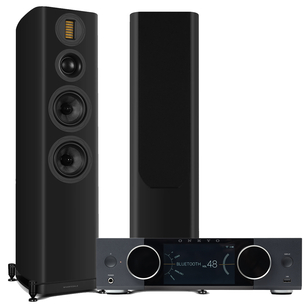 Wharfedale Evo 5.4 Kolumny podłogowe Premium + ONKYO Muse Y-50 Wzmacniacz All-in-One Axign Class D MOSFET HDMI ARC