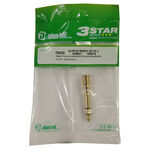 Adam Hall 7543 GOLD Adapter przejściówka wtyk Jack 6.3mm - gniazdo Jack 3.5mm - 4