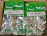 Adam Hall 7543 GOLD Adapter przejściówka wtyk Jack 6.3mm - gniazdo Jack 3.5mm - 5