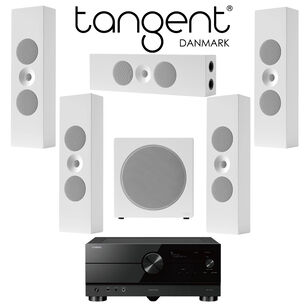 Tangent Spectrum II XLCR x5 + XSW8 + YAMAHA RX-A4A Zestaw kina 5.1